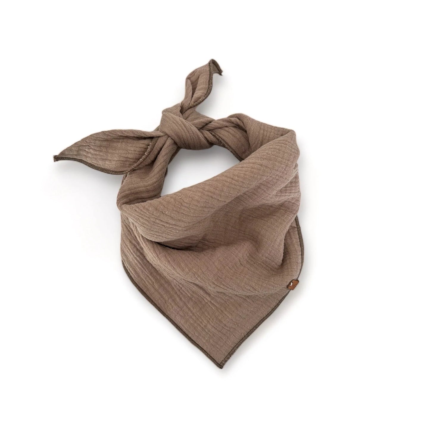 Handgefertiges Hundehalstuch in smokey beige von Lieblingspfote bei Lottes Fellfreunde