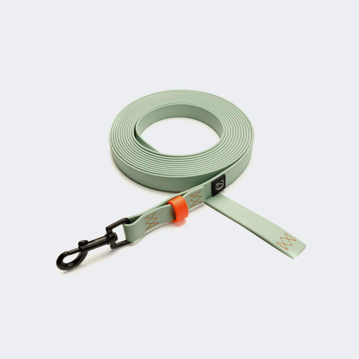 Cloud7 - BioThane® Schleppleine „Ipanema“ - 10m - Mint / Neon-Orange