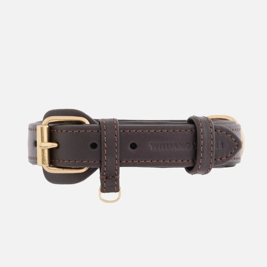 William Walker - Plain - Lederhalsband - Dark Brown