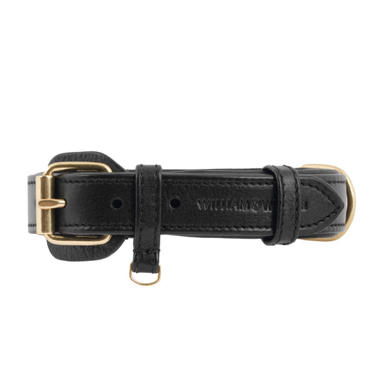 William Walker - Plain - Lederhalsband - Black