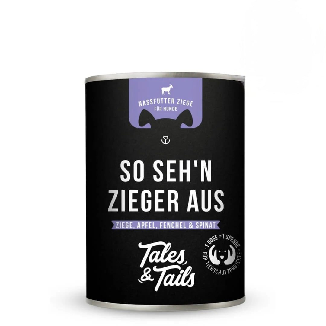 Tales&Tails - Nassfutter - So seh'n Zieger aus - 400g