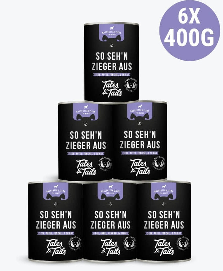 Tales&Tails - Nassfutter - So seh'n Zieger aus - 400g