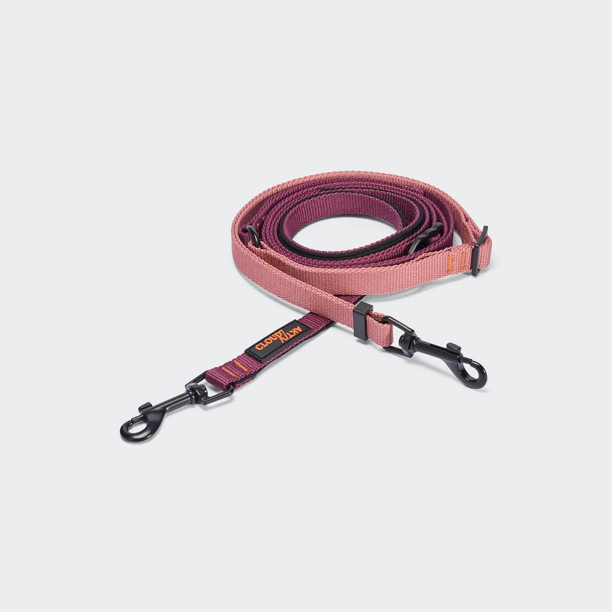 Verstellbare Cloud7 L-1 Freihandleine AKTIV in Aubergine und Soft Rose von Lottes Fellfreunde