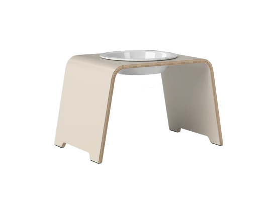 Exklusive dogBar Single M-Large in Cashmere Grey als Einzel-Futterstation für große Hunde bei Lottes Fellfreunde Koblenz.