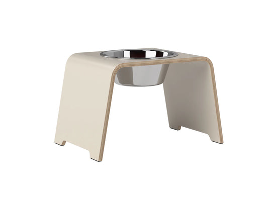 Exklusive dogBar Single M-Large in Cashmere Grey als Einzel-Futterstation für große Hunde bei Lottes Fellfreunde Koblenz.