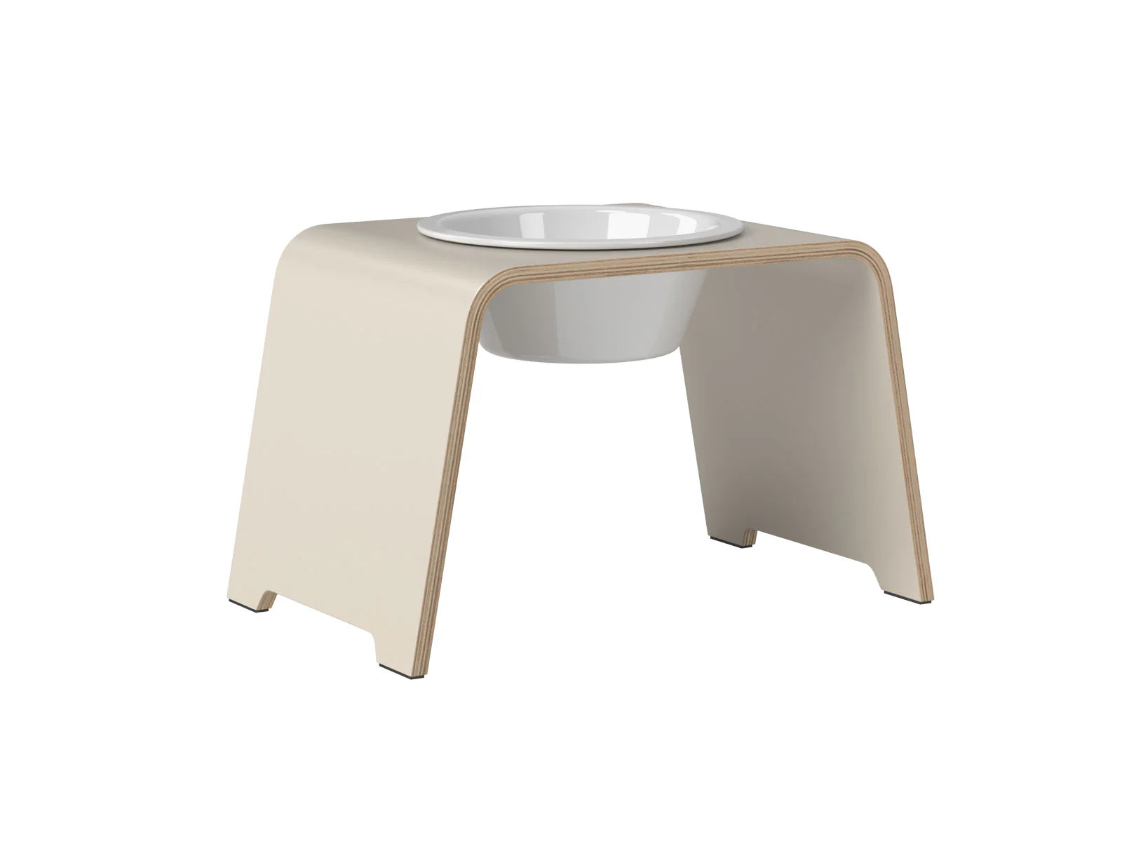 Exklusive dogBar Single M-Large in Cashmere Grey als Einzel-Futterstation für große Hunde bei Lottes Fellfreunde Koblenz.