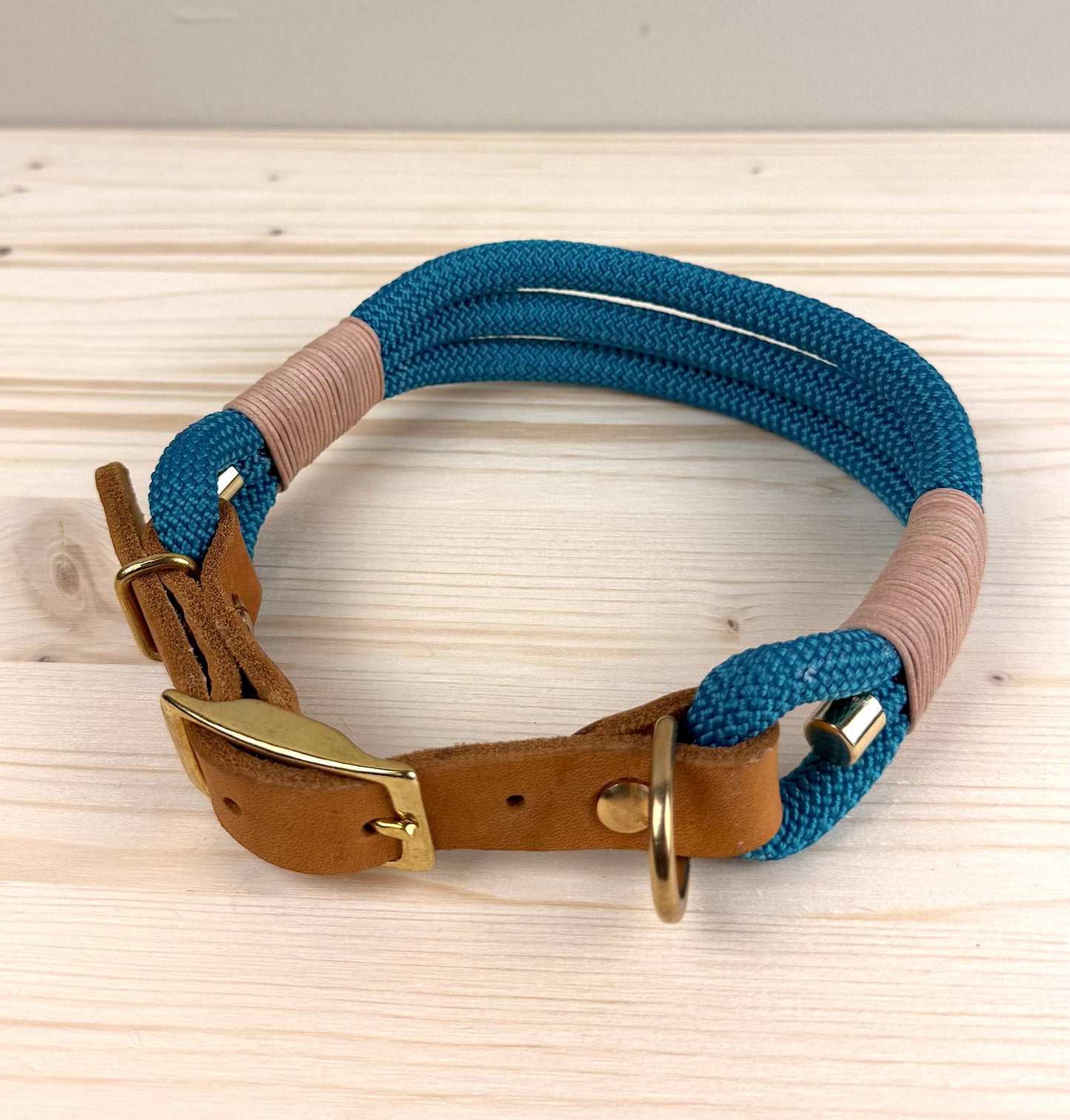 Lottes Fellfreunde - Handgefertigtes Tau-Halsband "Ocean"