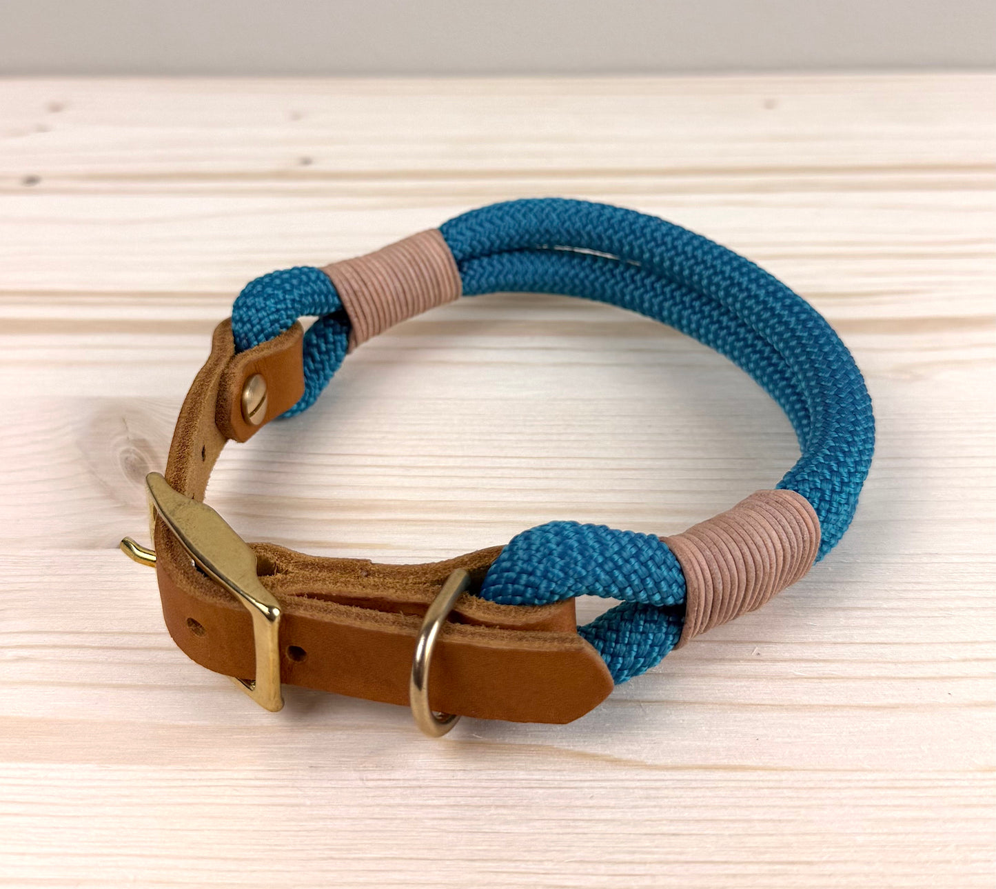 Lottes Fellfreunde - Handgefertigtes Tau-Halsband "Ocean"
