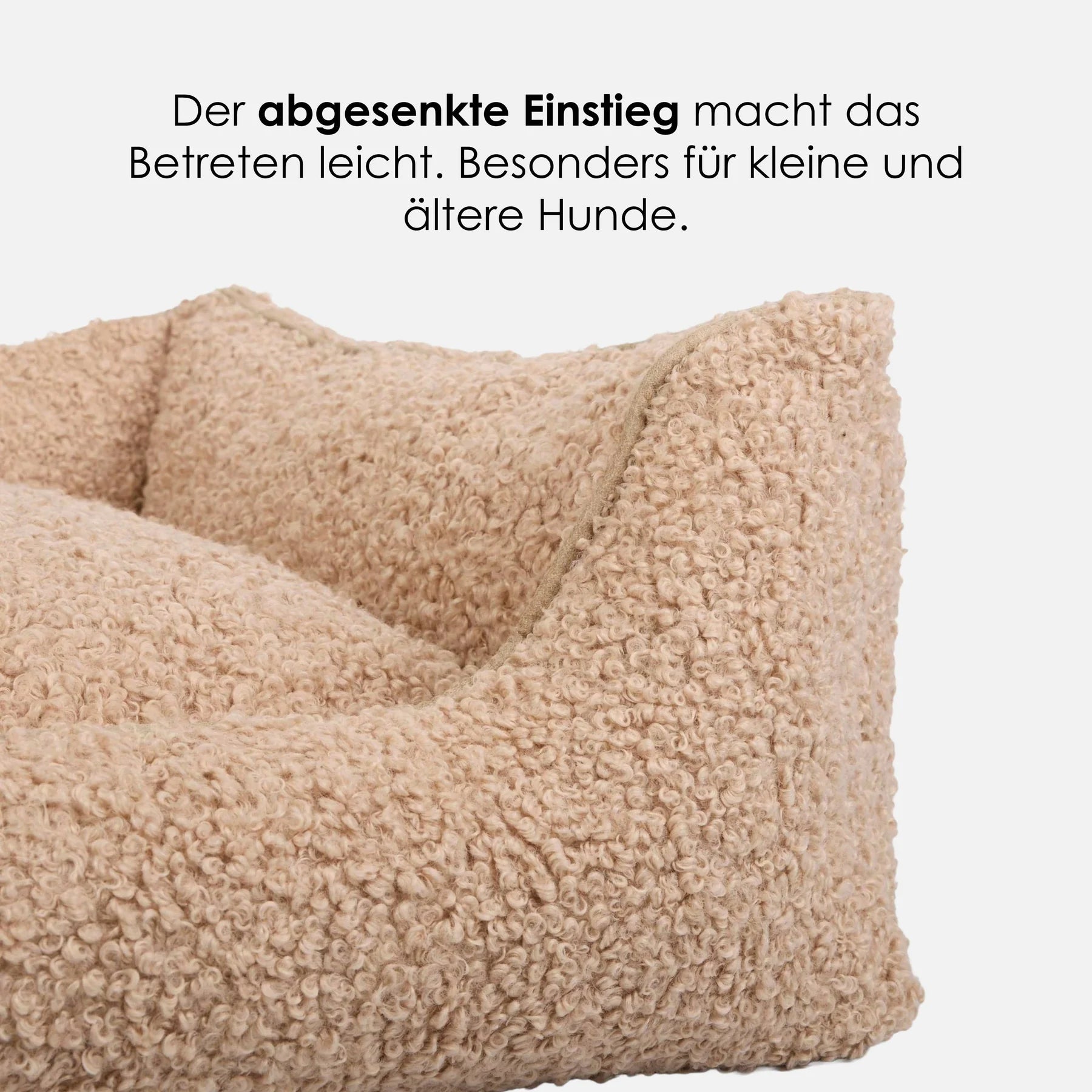 Orthopädisches Hundebett Cozy von William Walker in Grau mit Visco-Schaum-Liegefläche bei Lottes Fellfreunde.
