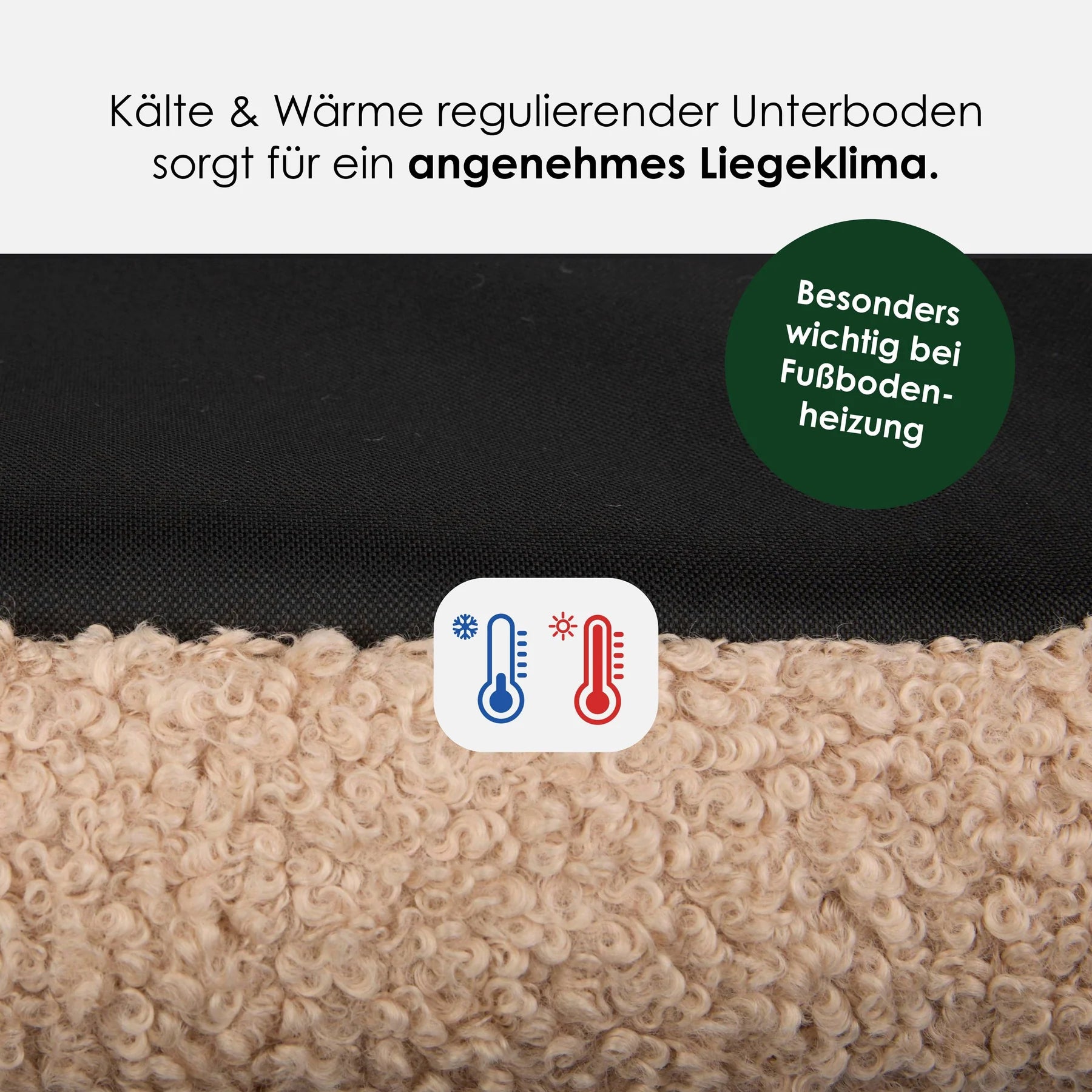 Orthopädisches Hundebett Cozy von William Walker in Grau mit Visco-Schaum-Liegefläche bei Lottes Fellfreunde.
