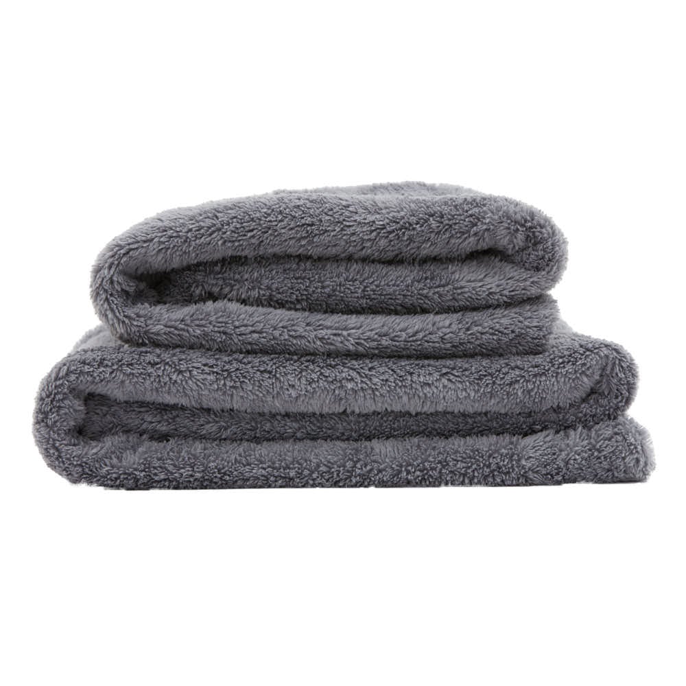Extra weiche, dunkelgraue Plüsch-Hundedecke Fluffy von William Walker bei Lottes Fellfreunde.