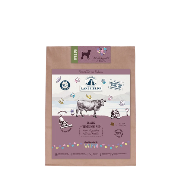 Lakefields - Trockenfutter-Menü - Rind - Welpe